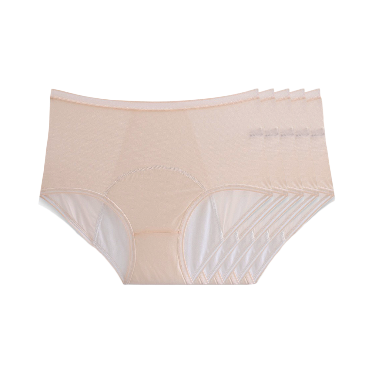 NEW: Leakproof High Waisted (Beige 10-Pack) - Image 4
