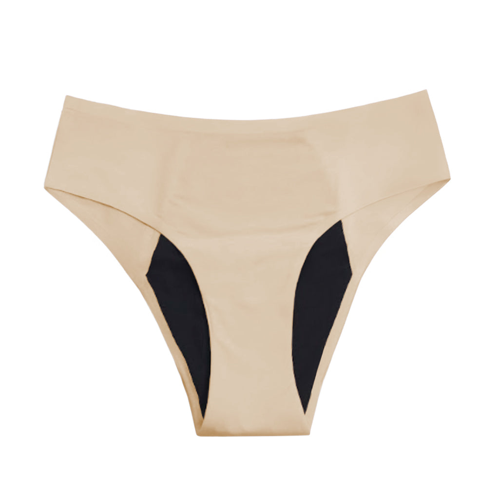 Seamless Leakproof Bikini (Heavy Absorbency Beige 10-Pack) - Image 6