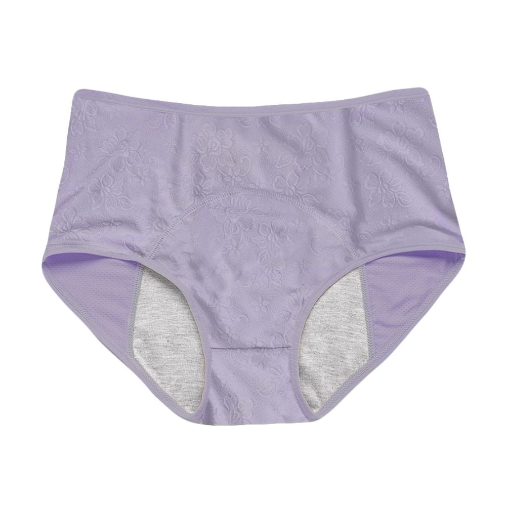 Floral Leakproof Underwear (Lavender 5-Pack) - Image 6